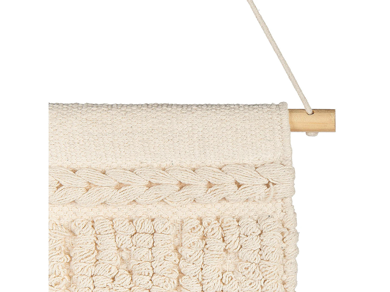 Stoffen wanddecoratie KAMOKE Katoen 103 cm Beige