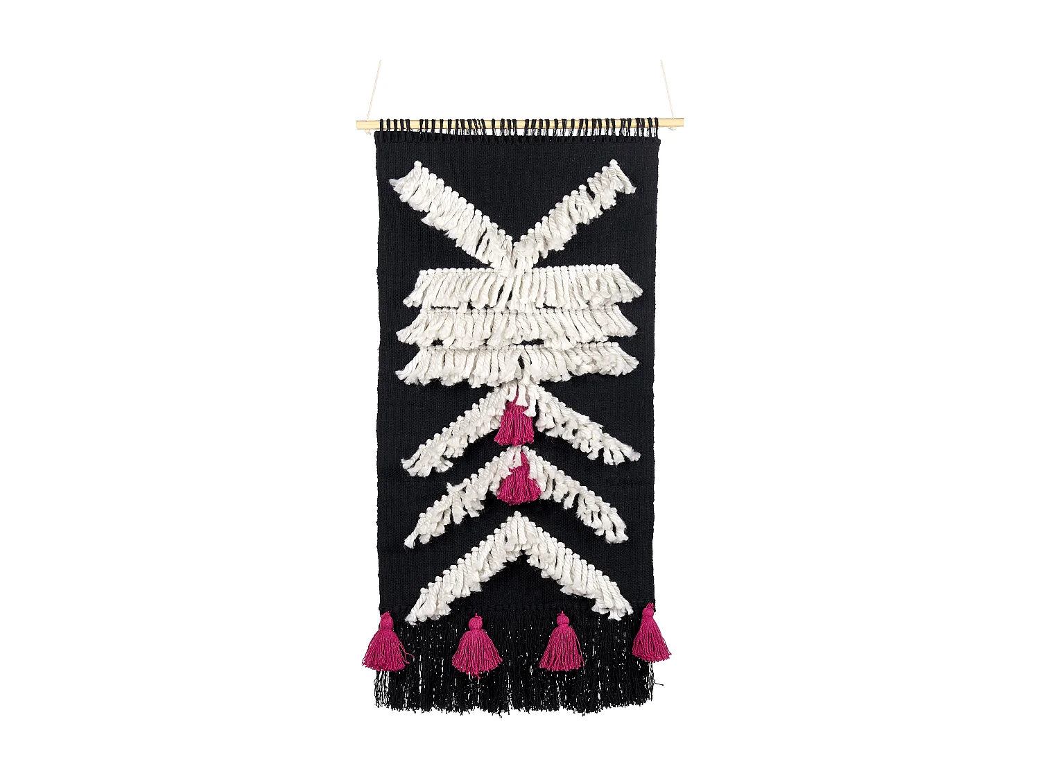 Suspension murale en tissu PAKPATTAN Coton 123 cm Noir