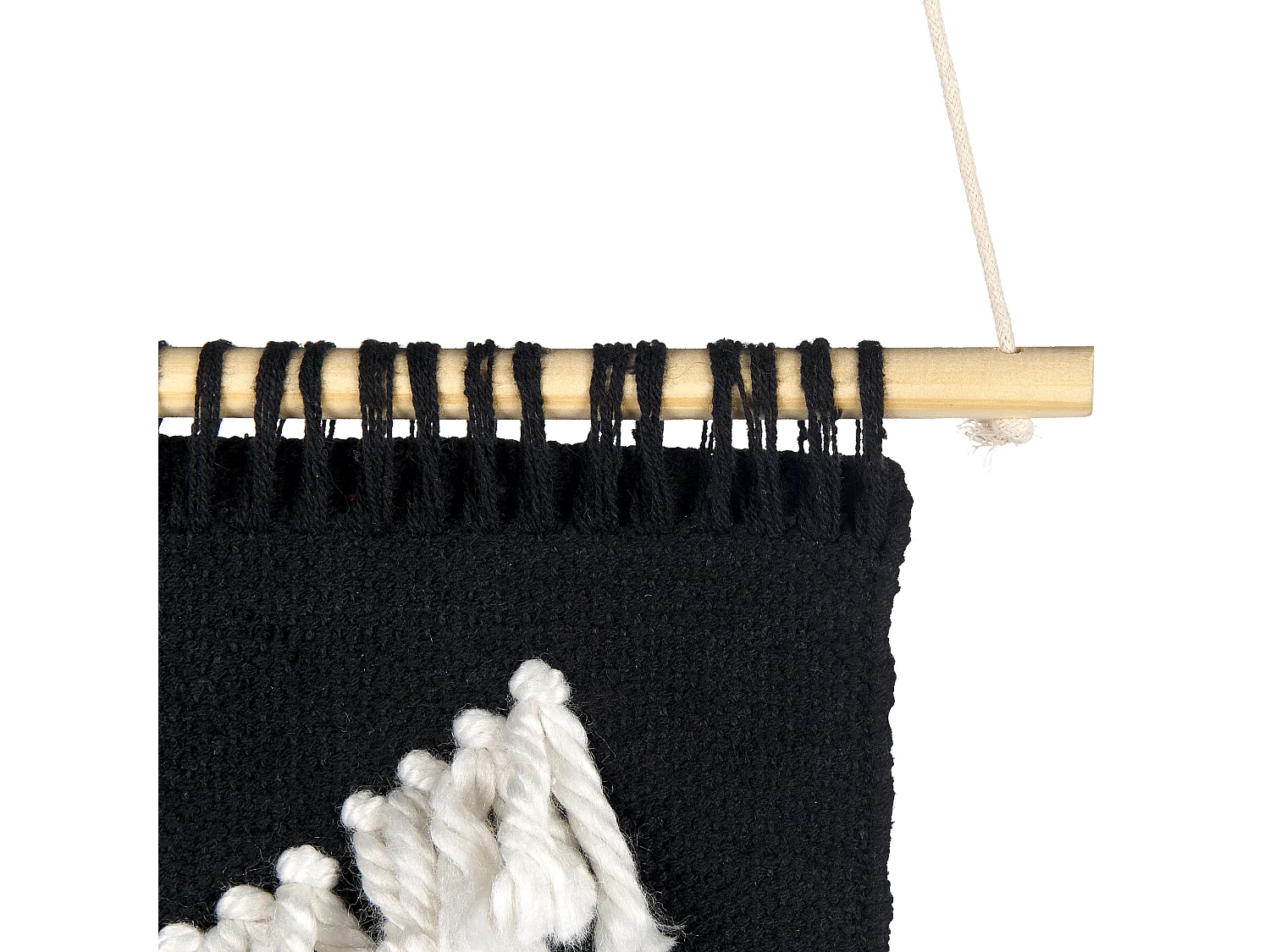 Suspension murale en tissu PAKPATTAN Coton 123 cm Noir