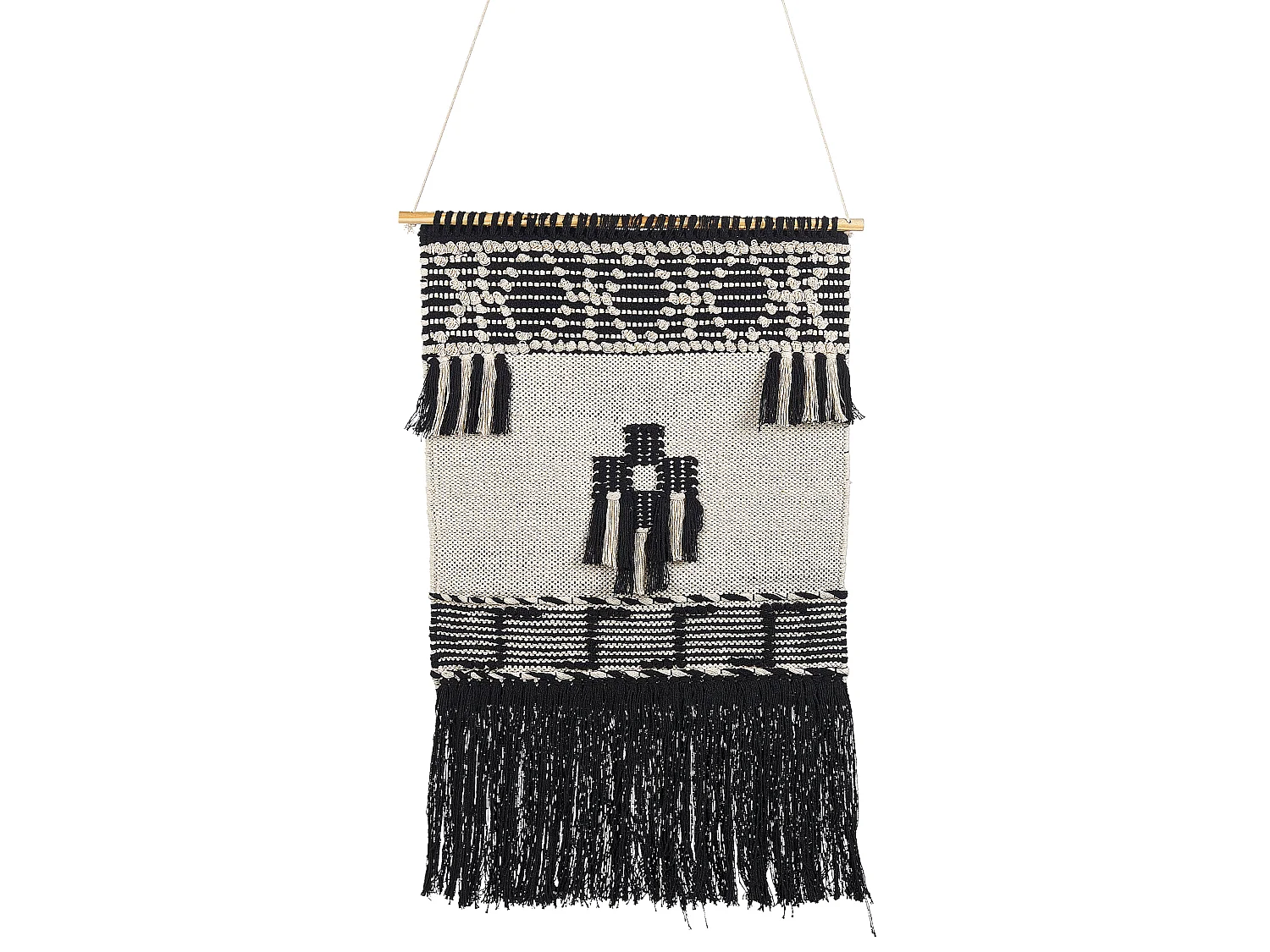 Makrama ścienna LARKANA Bawełna 117 cm Beżowy