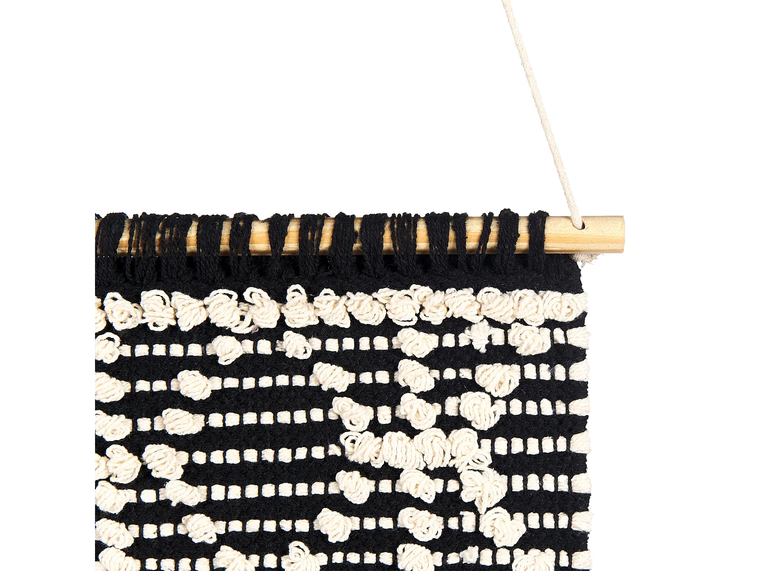 Suspension murale en tissu LARKANA Coton 117 cm Beige