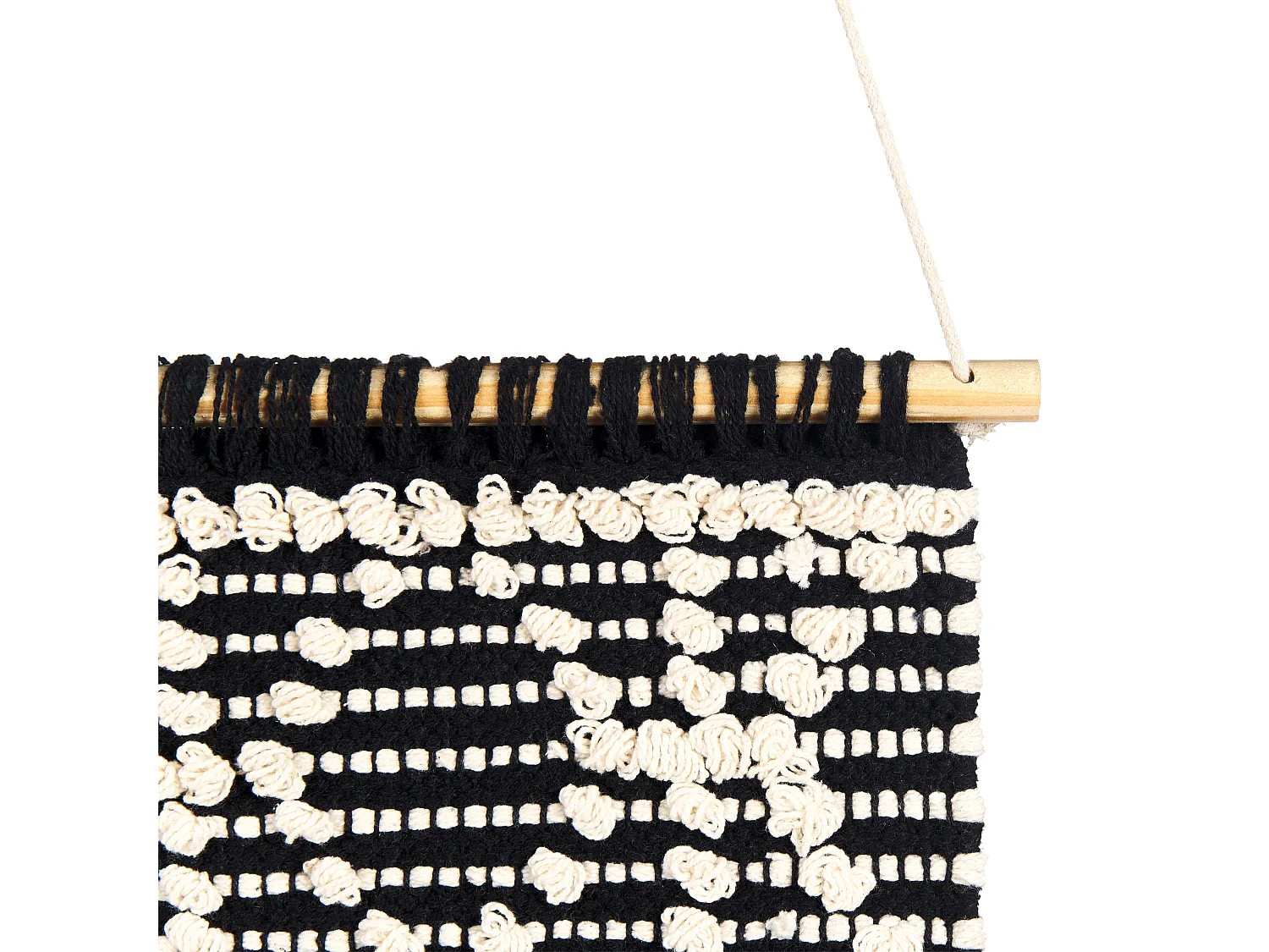 Suspension murale en tissu LARKANA Coton 117 cm Beige