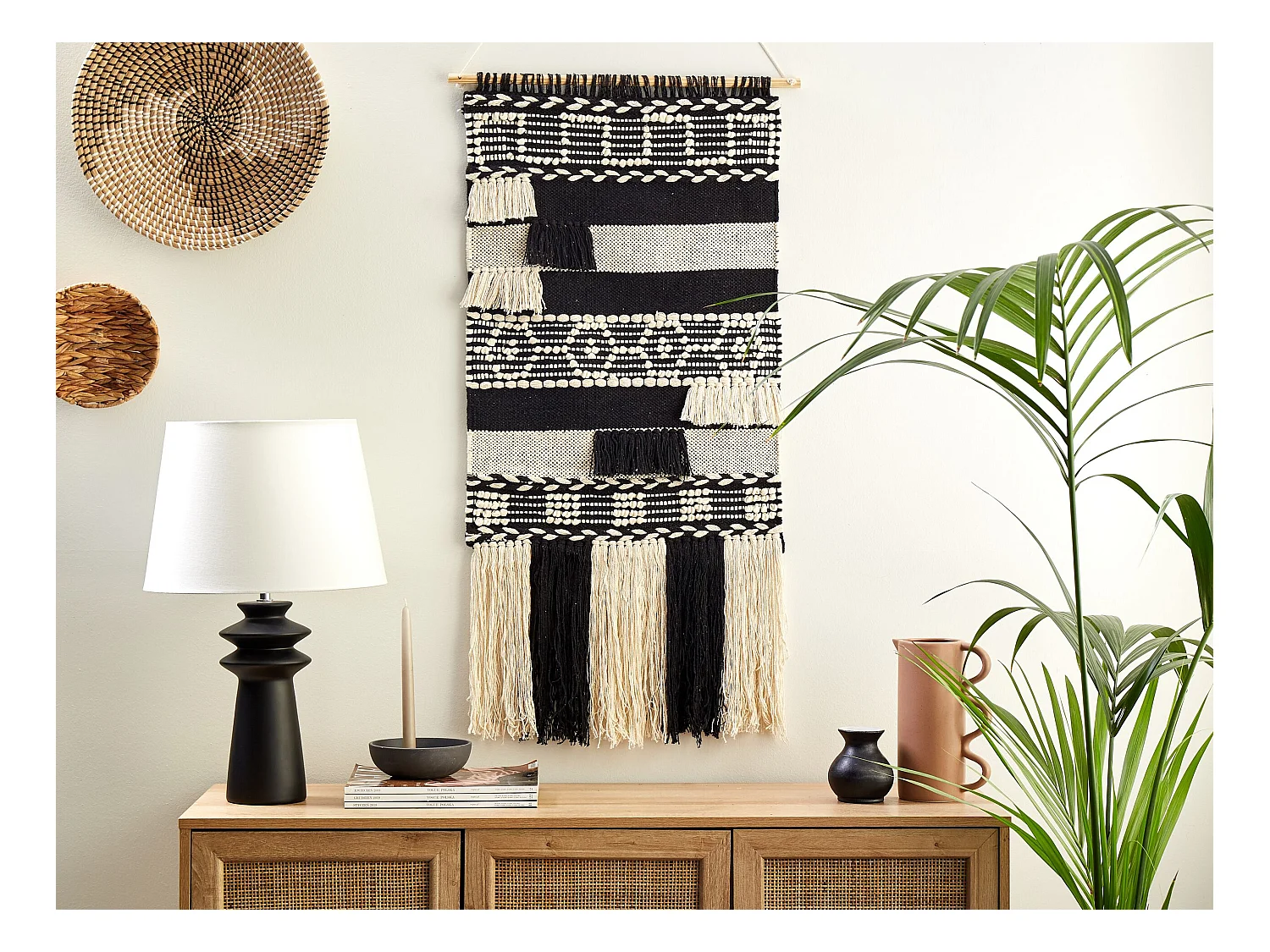 Wandbehang MURIDKE Baumwolle 145 cm Beige