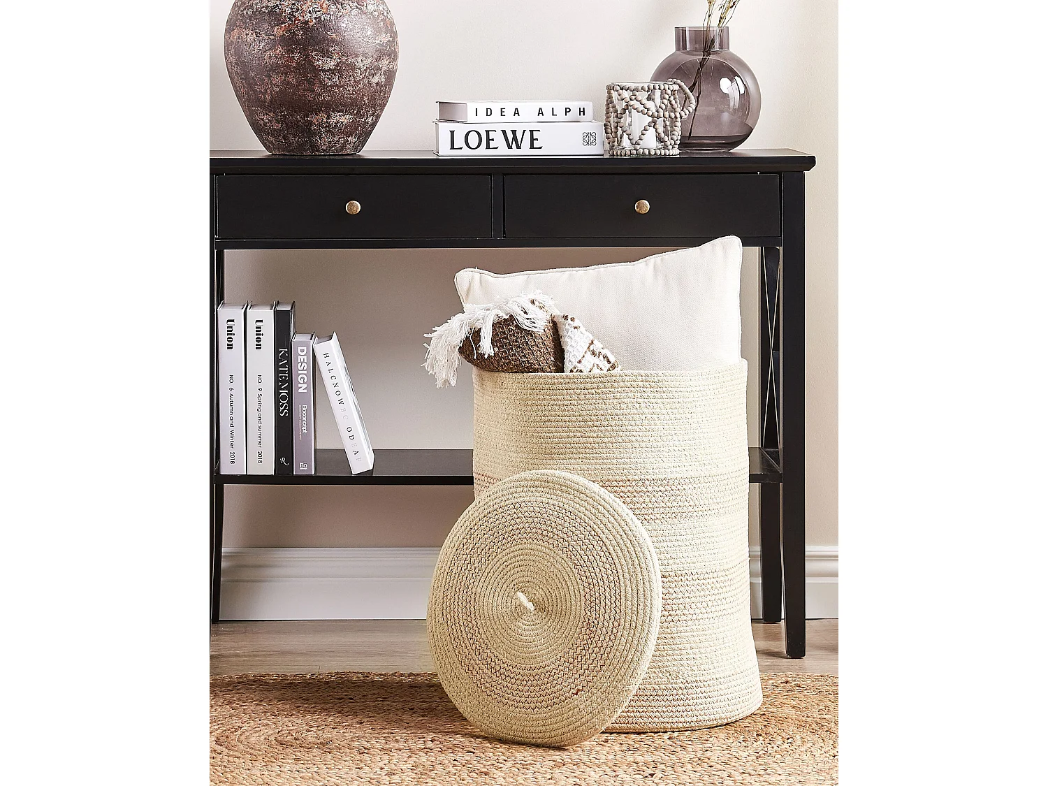 Panier SILOPI Coton Beige clair