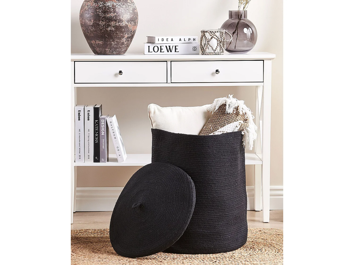 Cesto SILOPI Algodão Preto