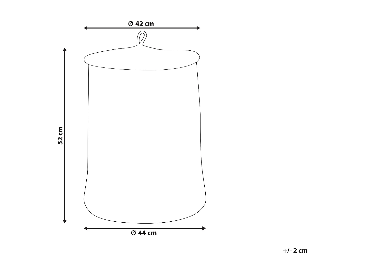 Cesto SILOPI Algodão Preto