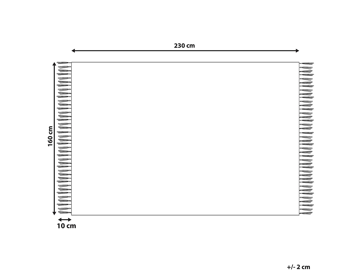 Baumwollteppich Beige und Schwarz Aztekenmuster Modern Vintage 160 x 230 cm Zeyne