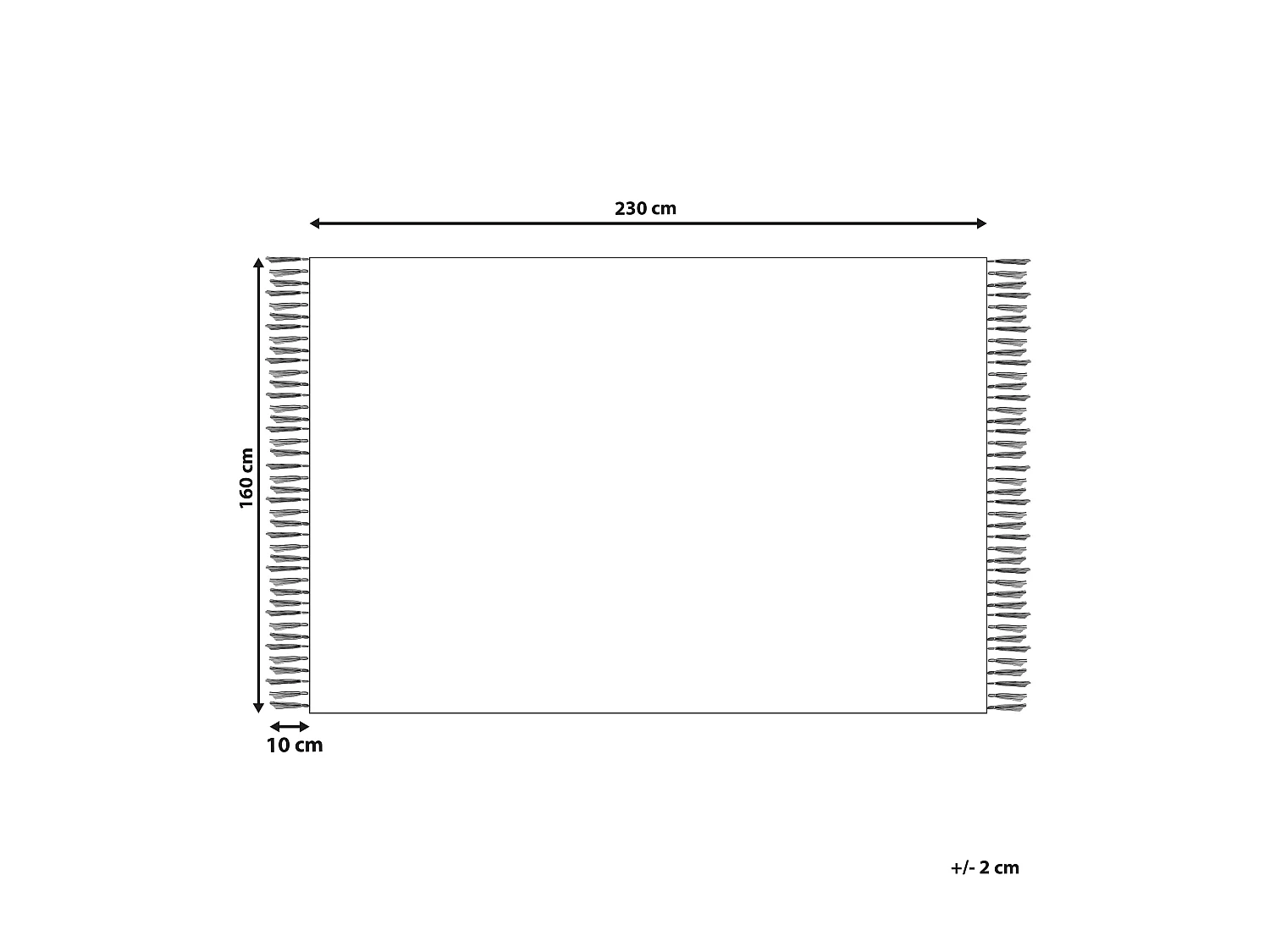 Baumwollteppich Beige und Schwarz Aztekenmuster Modern Vintage 160 x 230 cm Zeyne
