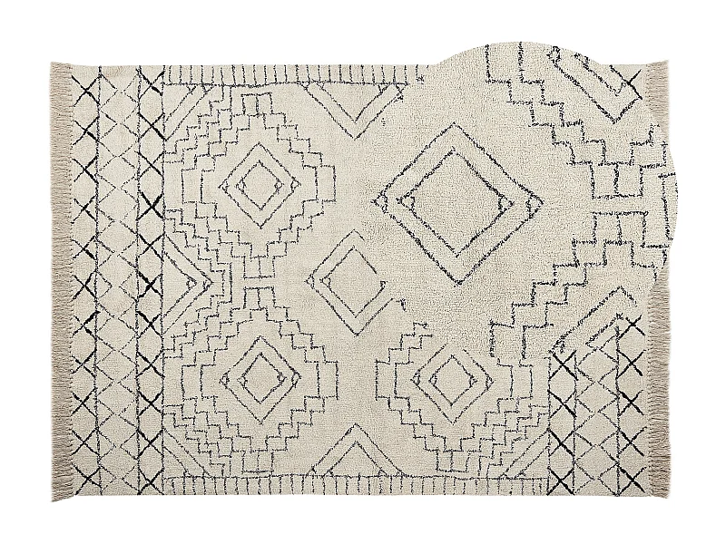 Tapis ZEYNE Beige 160 x 230 cm Coton