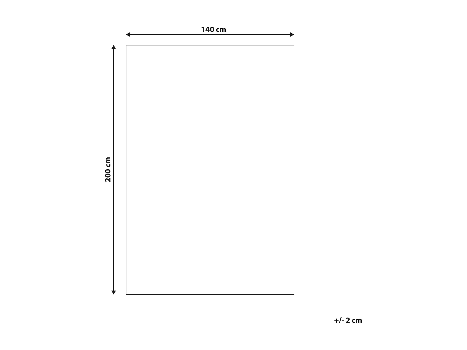 Vloerkleed katoen beige 140 x 200 cm BAYIR