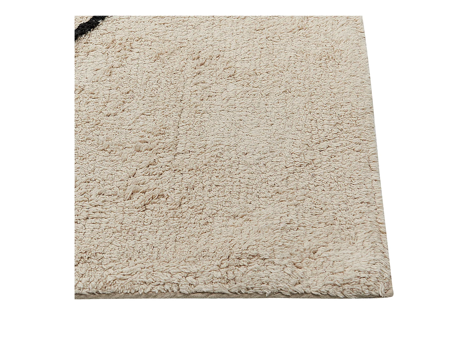 Vloerkleed katoen beige 160 x 230 cm BAYIR