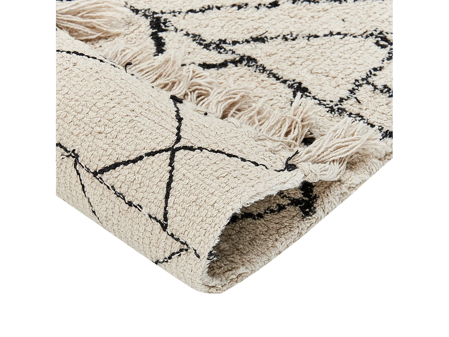 Tapis ZEYNE Beige 140 x 200 cm Coton