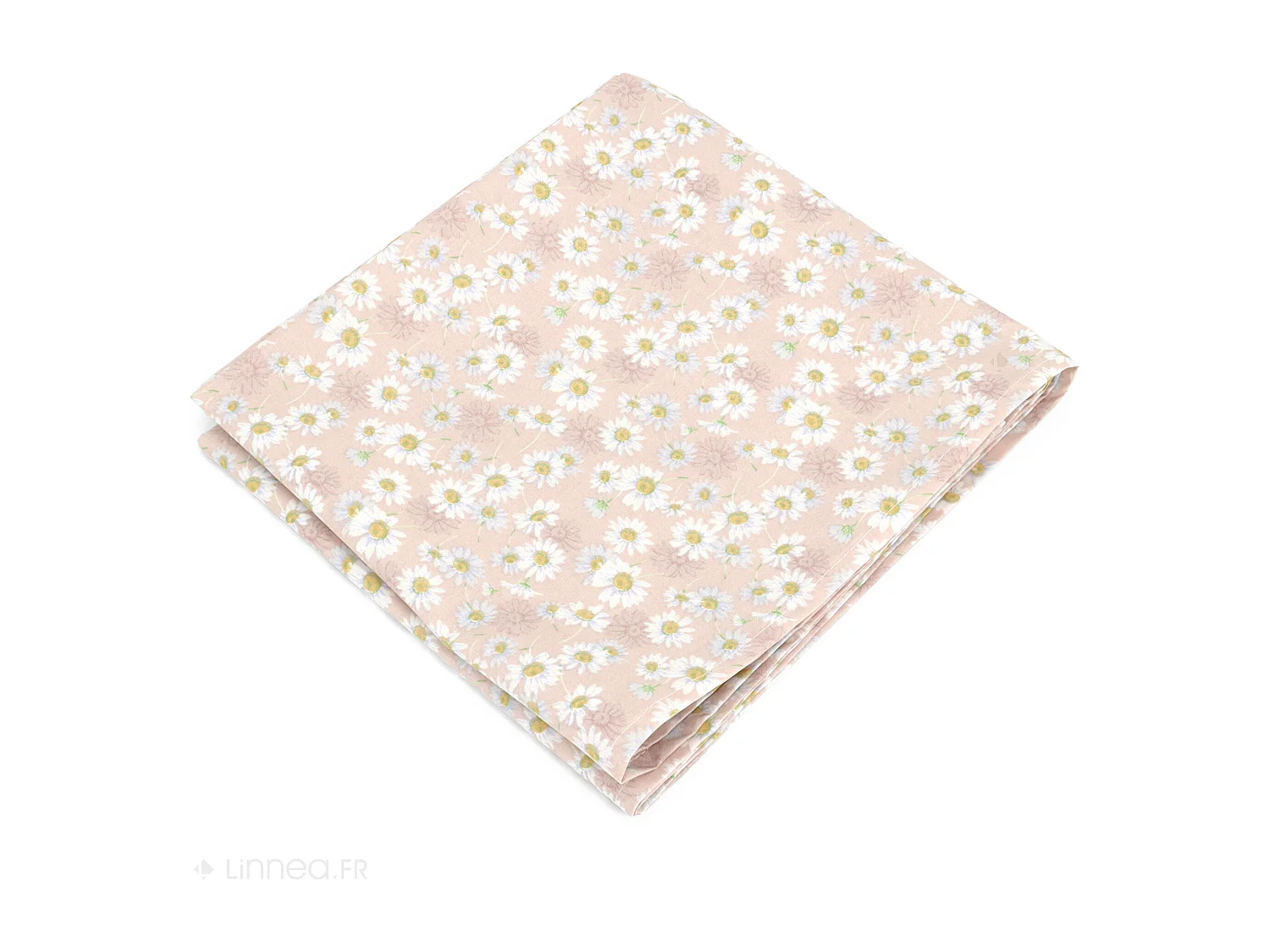 Chemin de table enduit 45x150 cm ASTER Rose poudré