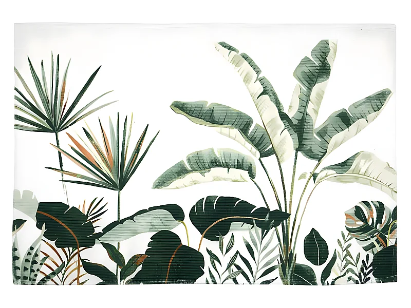 Tapis topiary en coton 60 x 90 cm