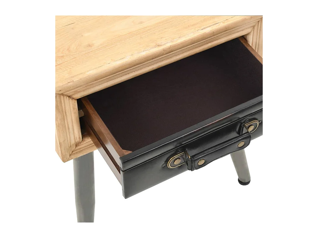 Table de nuit chevet bois marron 43 x 50 x 38 cm 1402065