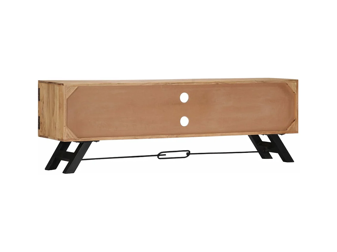 Meuble télé tv bois marron 140 x 30 x 45 cm 2502068/2