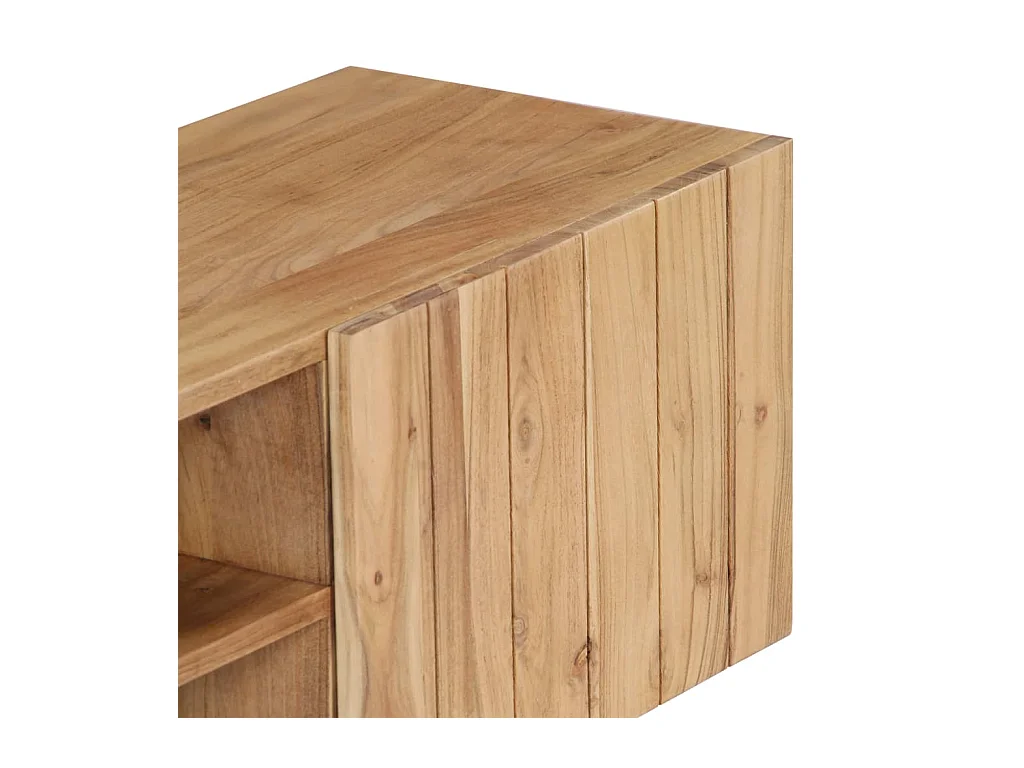 Meuble télé tv bois marron 140 x 30 x 45 cm 2502068/2