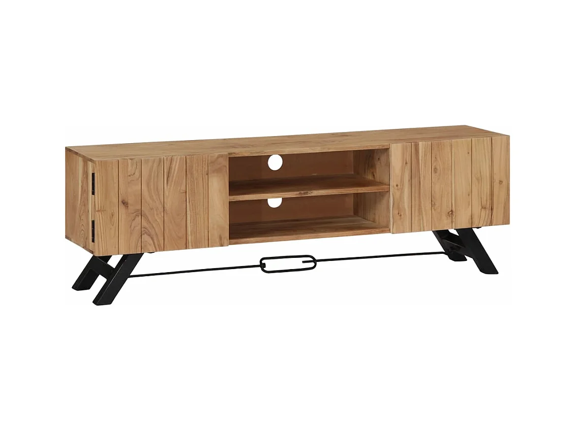 Móvel de TV Buffet de TV design prático 140 cm madeira maciça de acácia 2502068/2