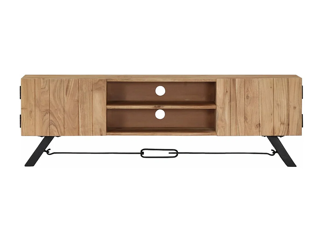 Móvel de TV Buffet de TV design prático 140 cm madeira maciça de acácia 2502068/2