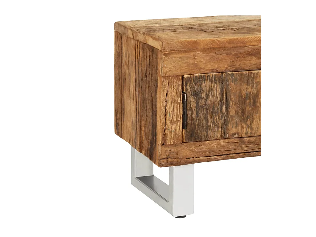 Meuble télé tv bois marron 140 x 30 x 40 cm 2502162