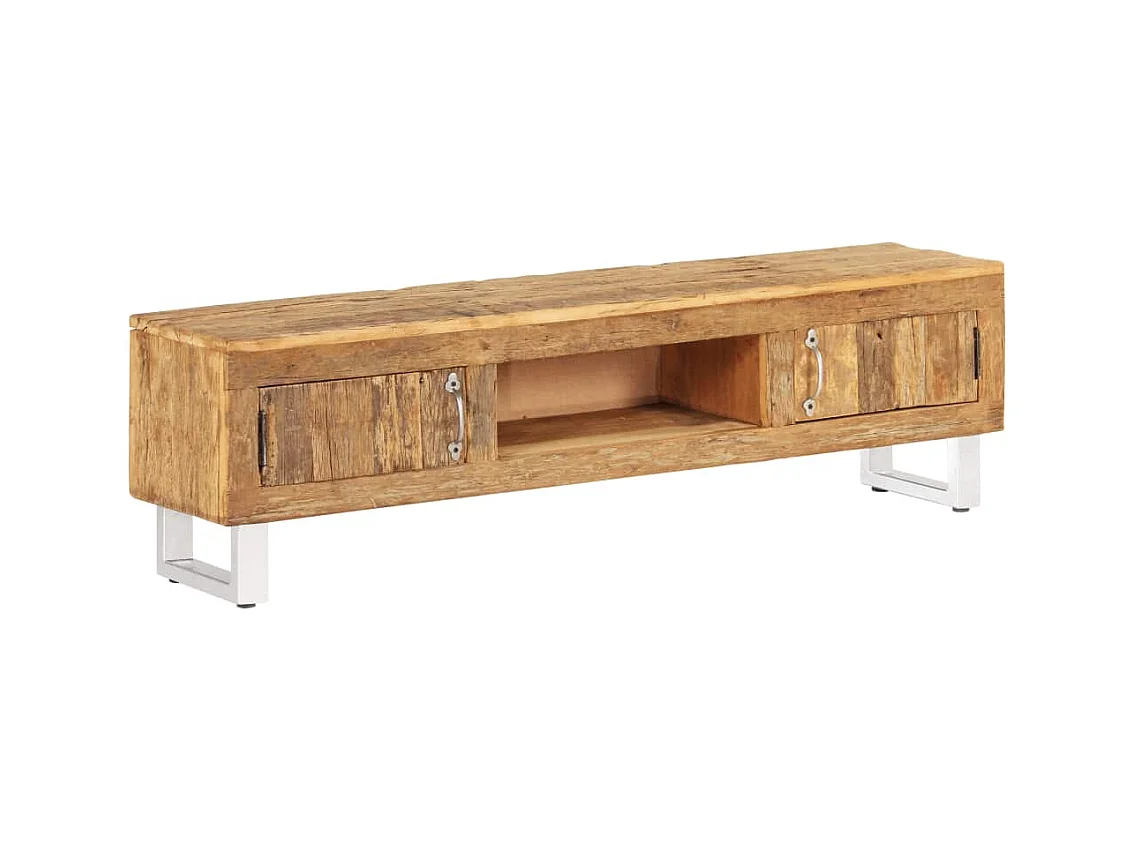 Mueble TV Buffet TV diseño práctico madera maciza reciclada 140 cm 2502162