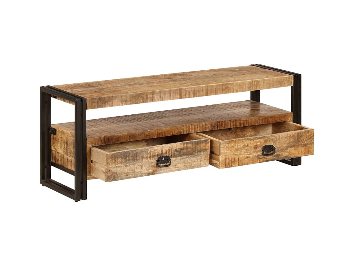 Meuble télé tv bois marron 120 x 35 x 45 cm 2502063