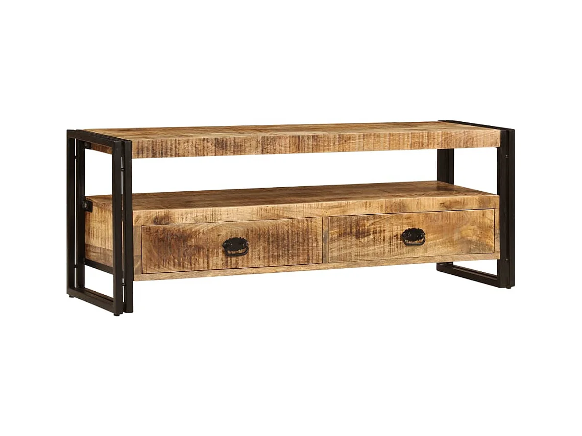 Mobile TV TV buffet dal design pratico 120 cm in legno massello di mango 2502063