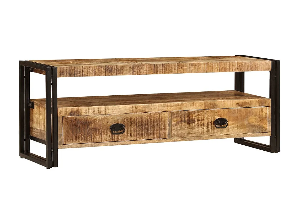Móvel de TV Buffet de TV design prático 120 cm madeira de mangueira maciça 2502063