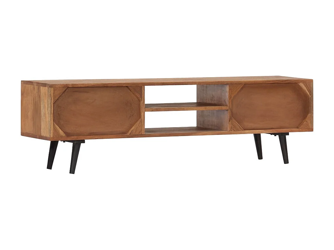 Móvel TV aparador TV design prático 140 cm madeira maciça de acácia 2502074
