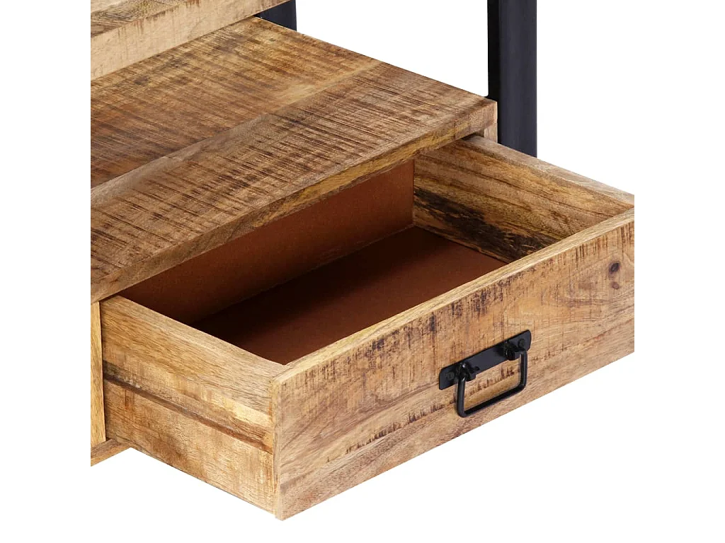 Práctico mueble buffet para TV de diseño 150 cm de madera maciza de mango 2502013