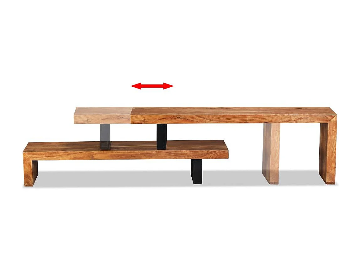 Mueble para TV Buffet para TV diseño práctico madera maciza de acacia 2502036