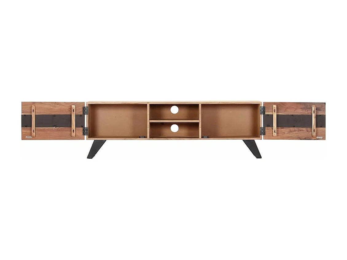 Móvel de TV Buffet de TV design prático 140 cm madeira maciça de acácia 2502069