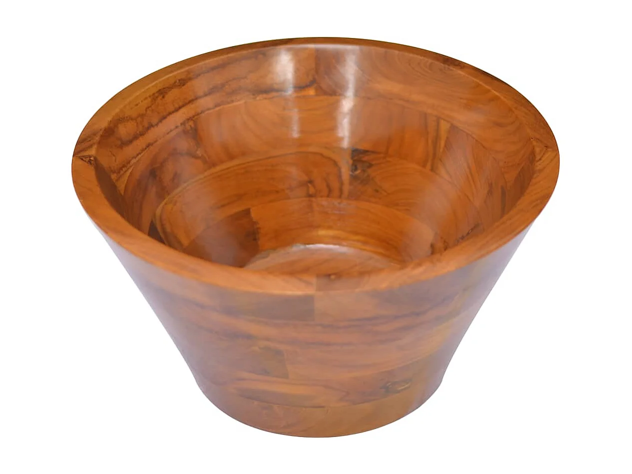 Lavabo da bagno lavabo da appoggio wc lavabo bagno lavabo interno doccia lavabo diametro 40 cm legno massello di teak 02_0002871