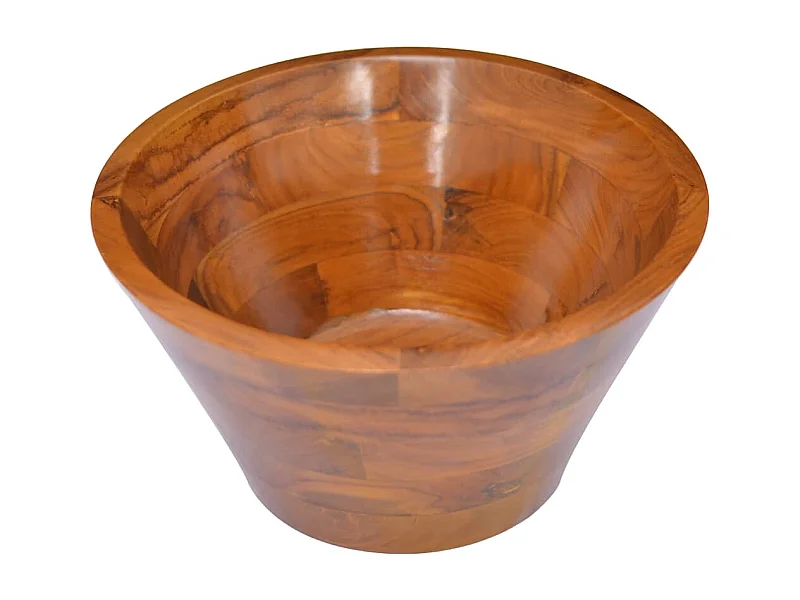 Lavabo da bagno lavabo da appoggio wc lavabo bagno lavabo interno doccia lavabo diametro 40 cm legno massello di teak 02_0002871