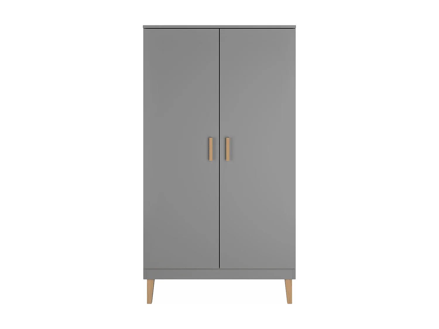 Armoire 2 portes Kubi - Gris