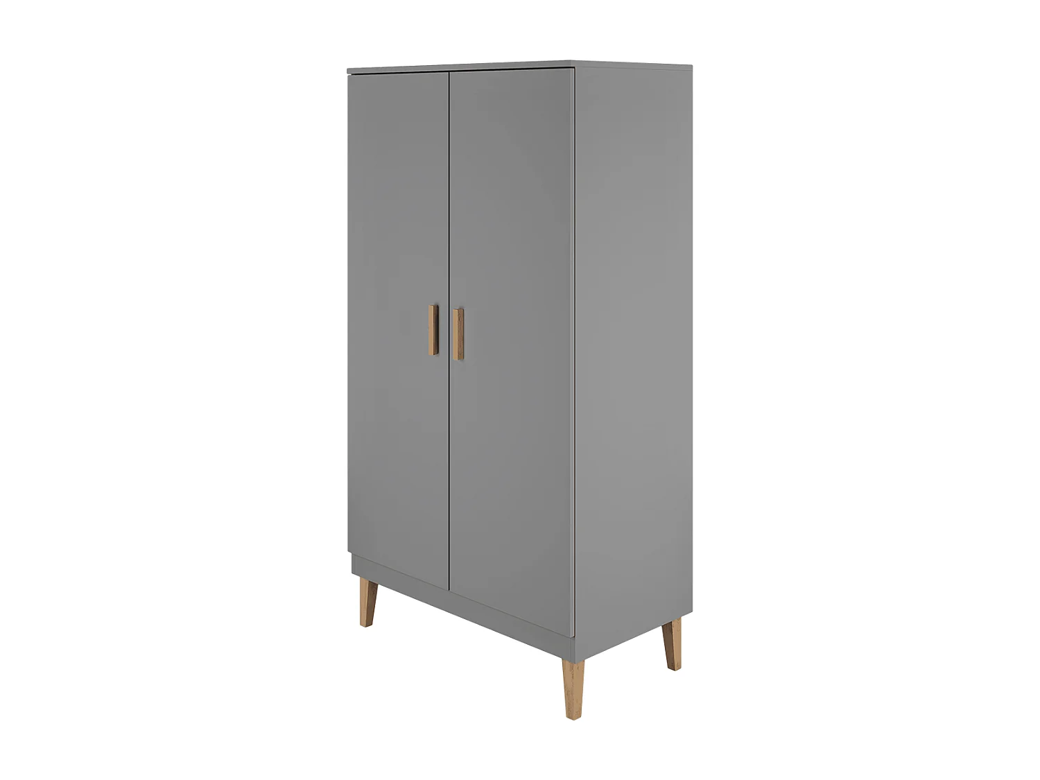 Armoire 2 portes Kubi - Gris