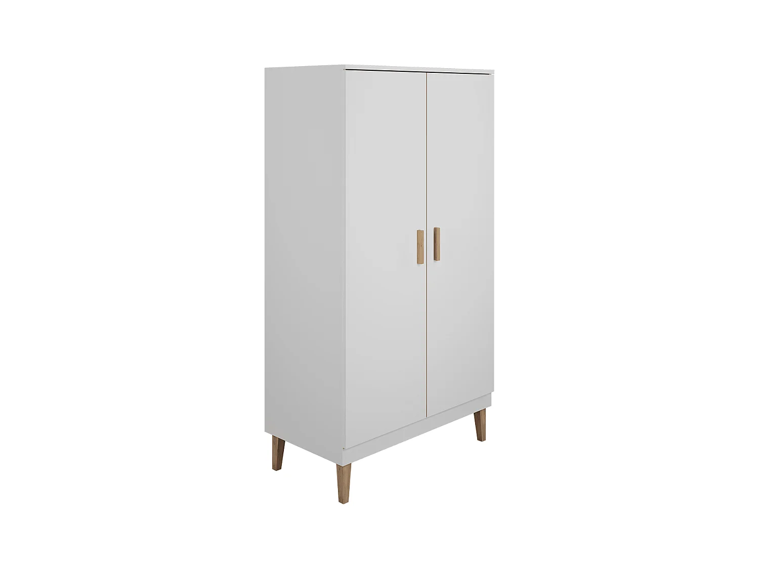 Armoire 2 portes Kubi - Blanc