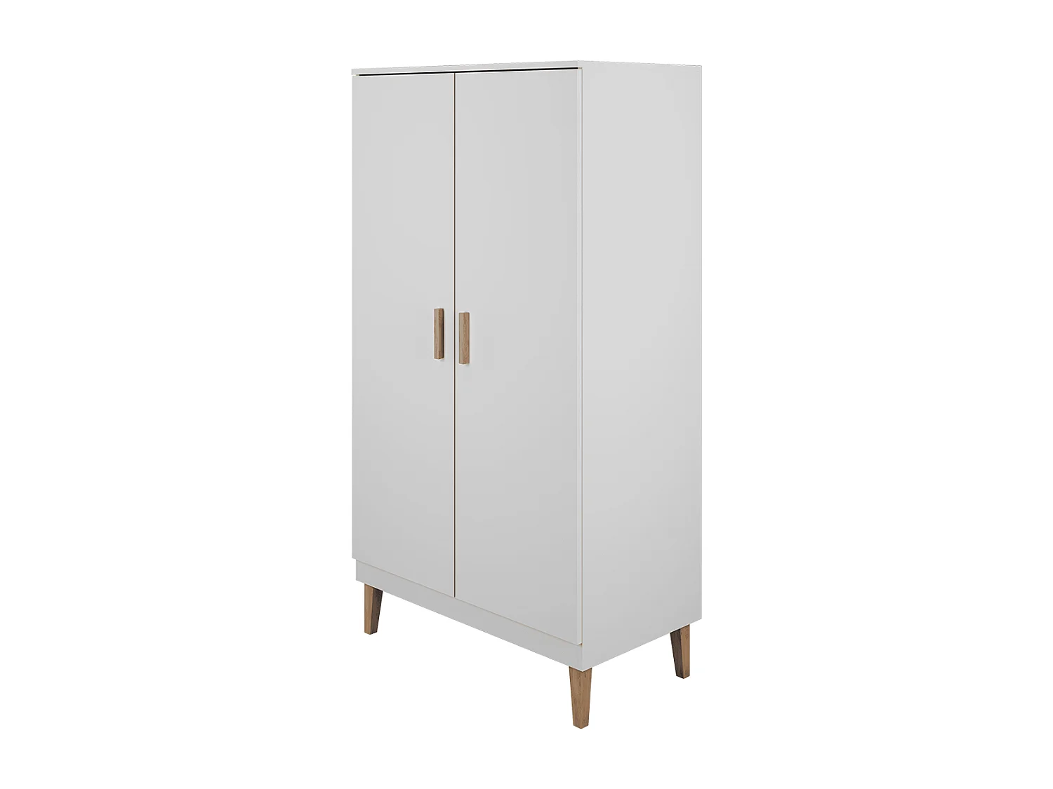 Armoire 2 portes Kubi - Blanc