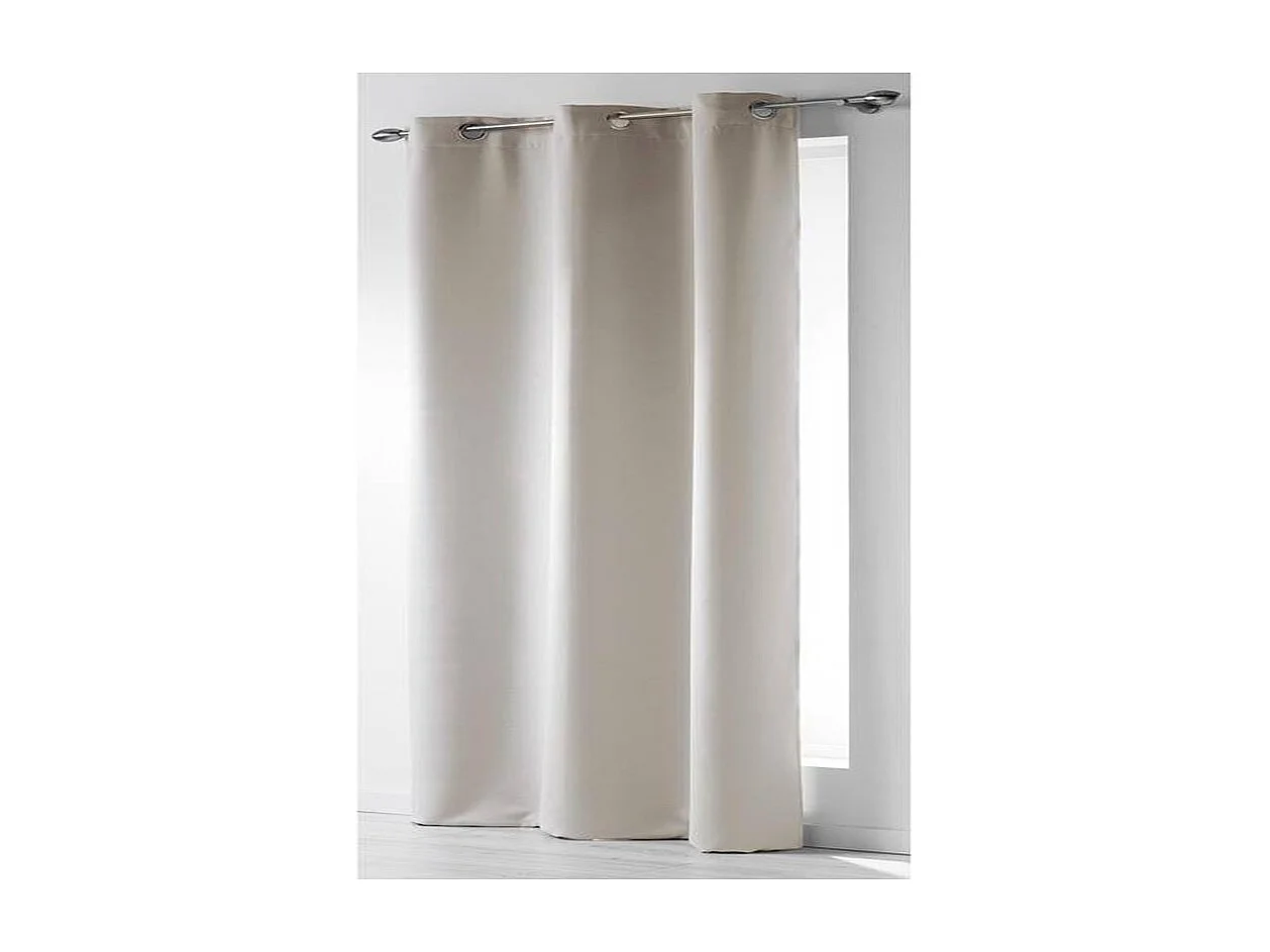 Rideau Occultant "Noche" 135x240cm Ivoire