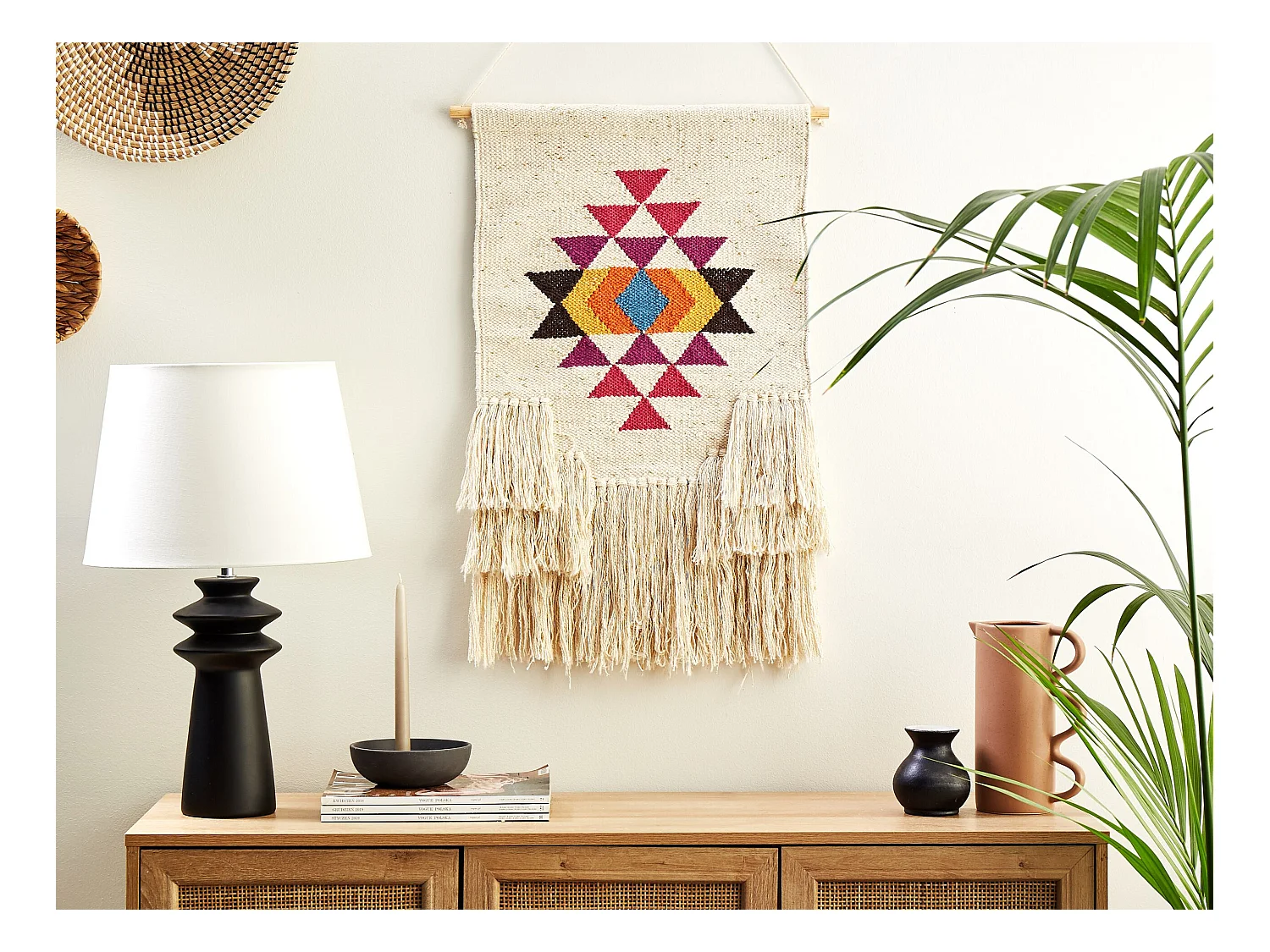 Wandbehang VEHARI Baumwolle 104 cm Bunt