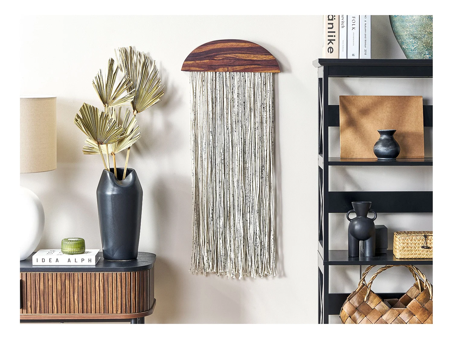 Dekoracja ścienna ZIKIRIA Drewno 92 cm Ciemnobrązowy