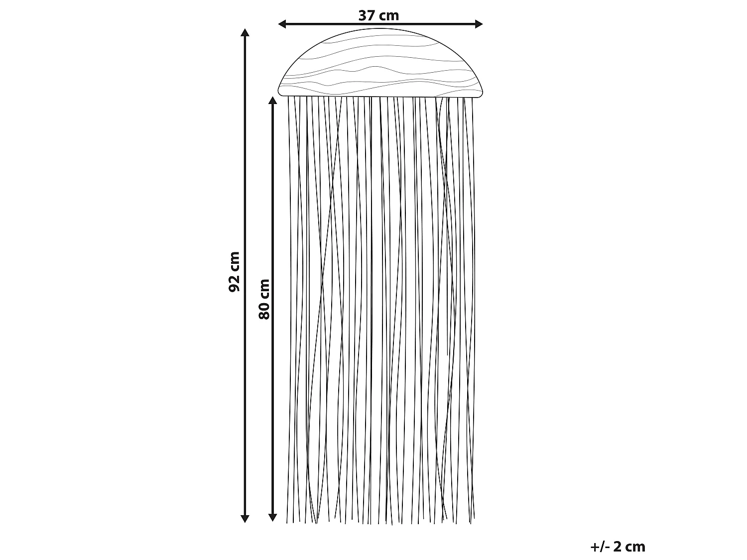 Decorazione da parete ZIKIRIA Legno 92 cm Marrone scuro