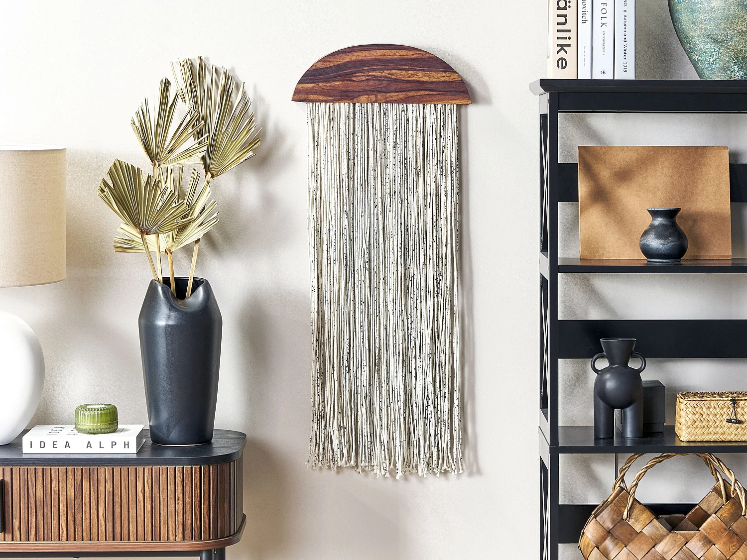 Decoração de parede ZIKIRIA Madeira 92 cm Castanho escuro