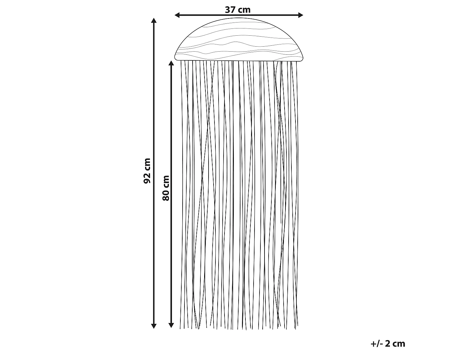Decorazione da parete ZIKIRIA Legno 92 cm Marrone scuro