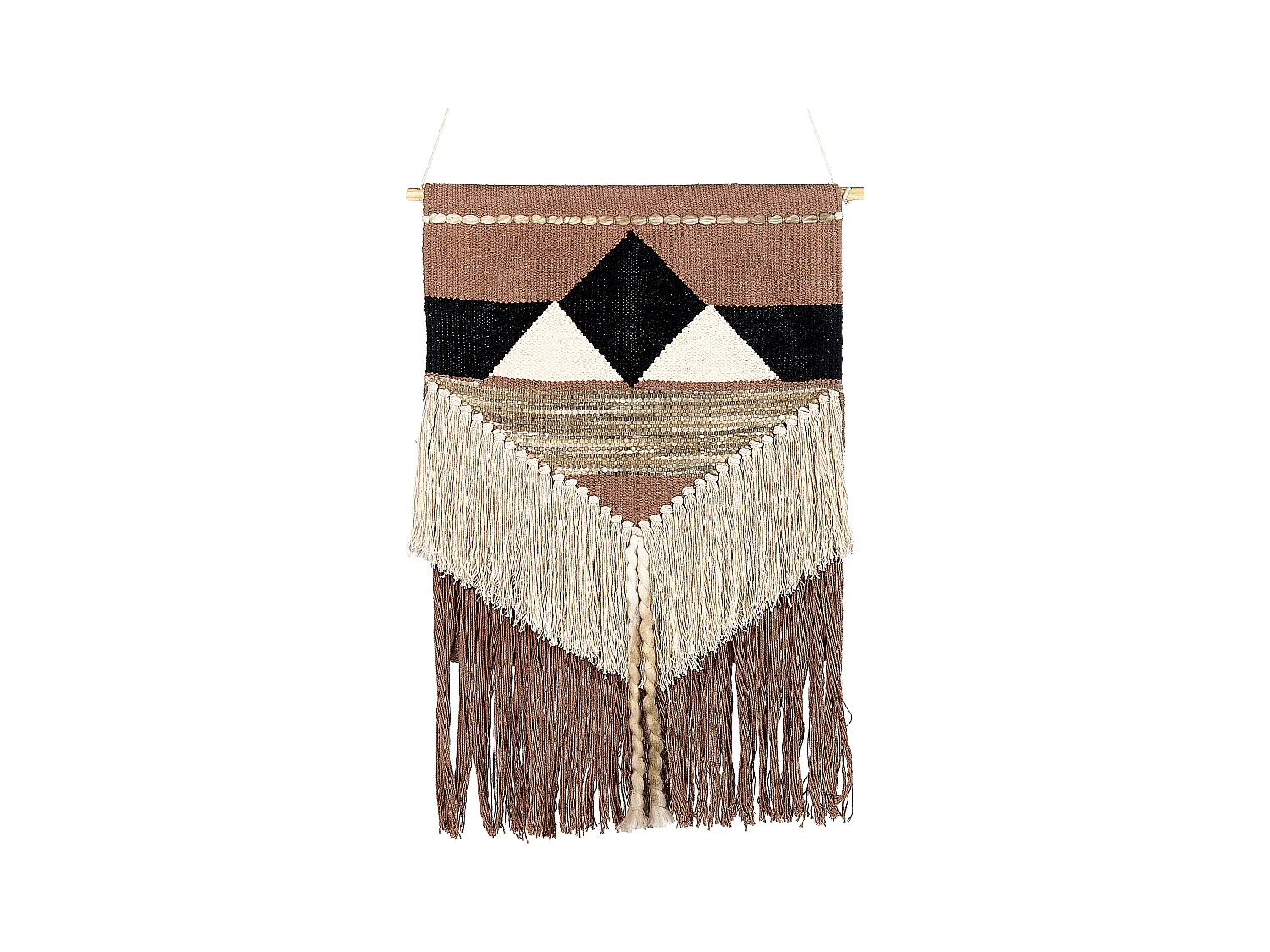 Suspension murale en tissu DADU Coton 110 cm Marron