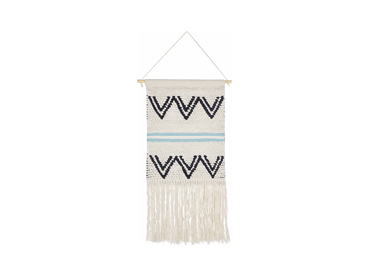 Wandbehang FAZILPUR Baumwolle 113 cm Blau