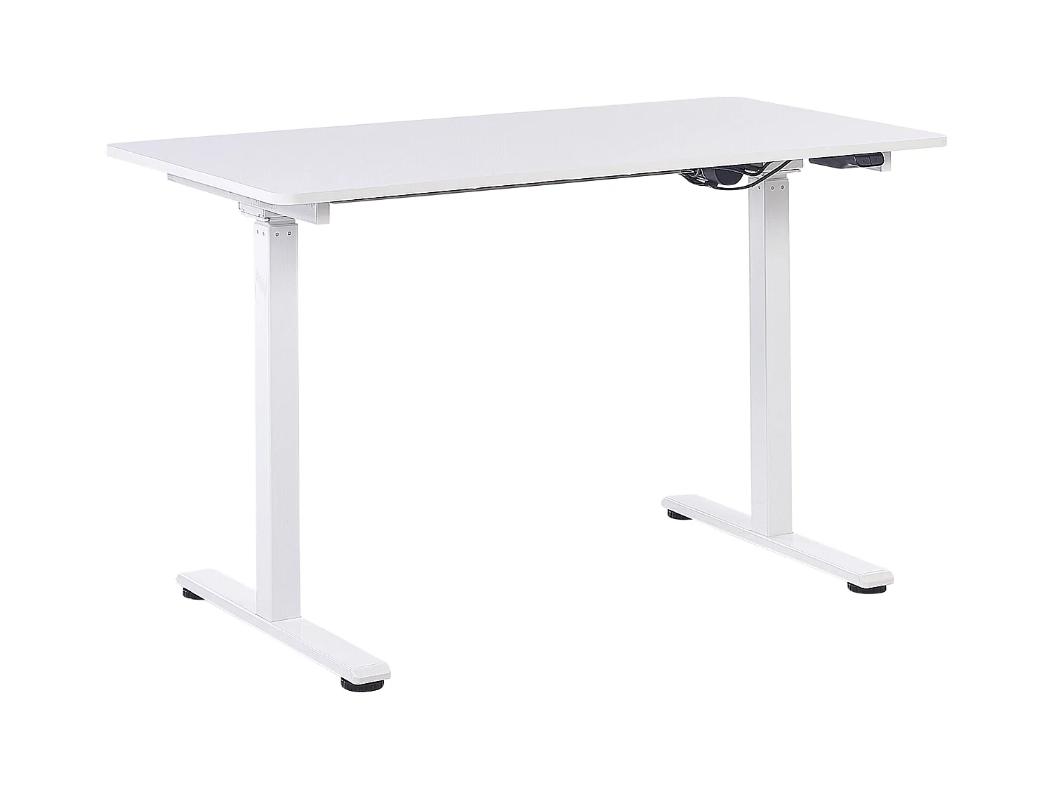 Bureau réglable en hauteur électriquement GRIFTON Blanc 120 cm 60 cm