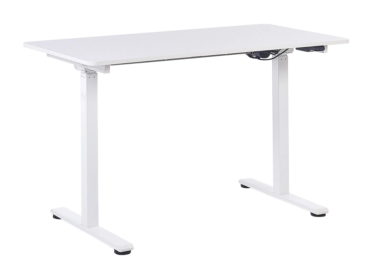 Bureau réglable en hauteur électriquement GRIFTON Blanc 120 cm 60 cm