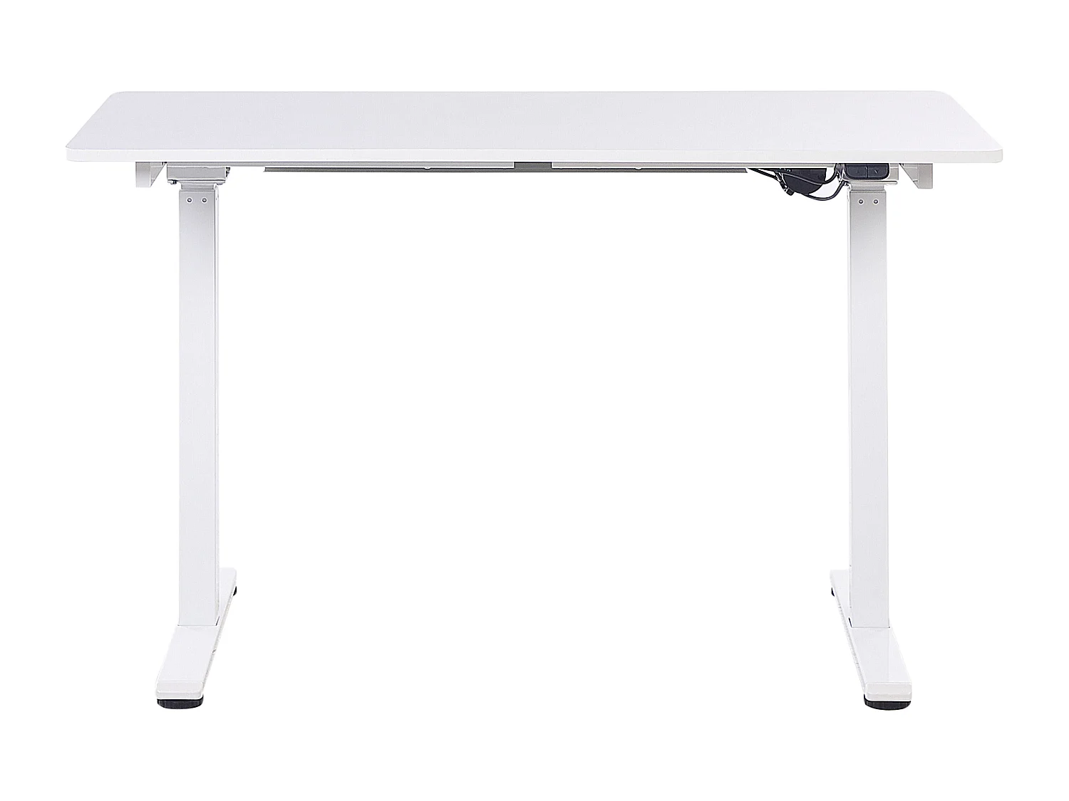 Bureau réglable en hauteur électriquement GRIFTON Blanc 120 cm 60 cm