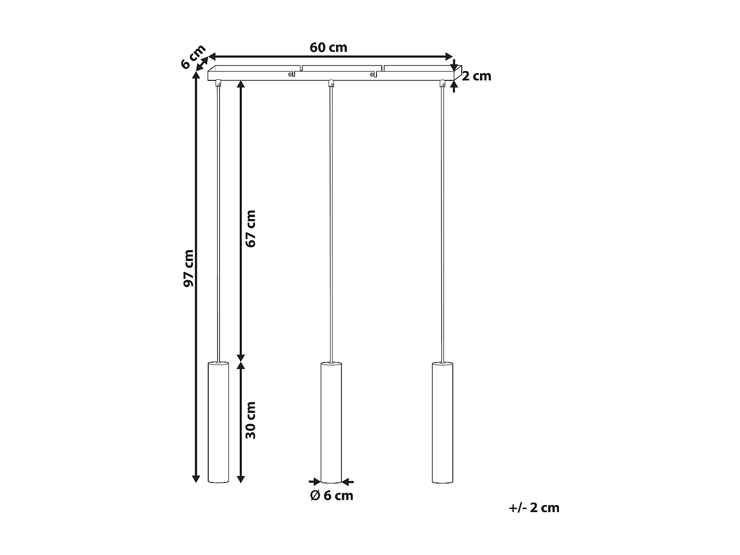 Lampe suspension BROSNA Métal Laiton